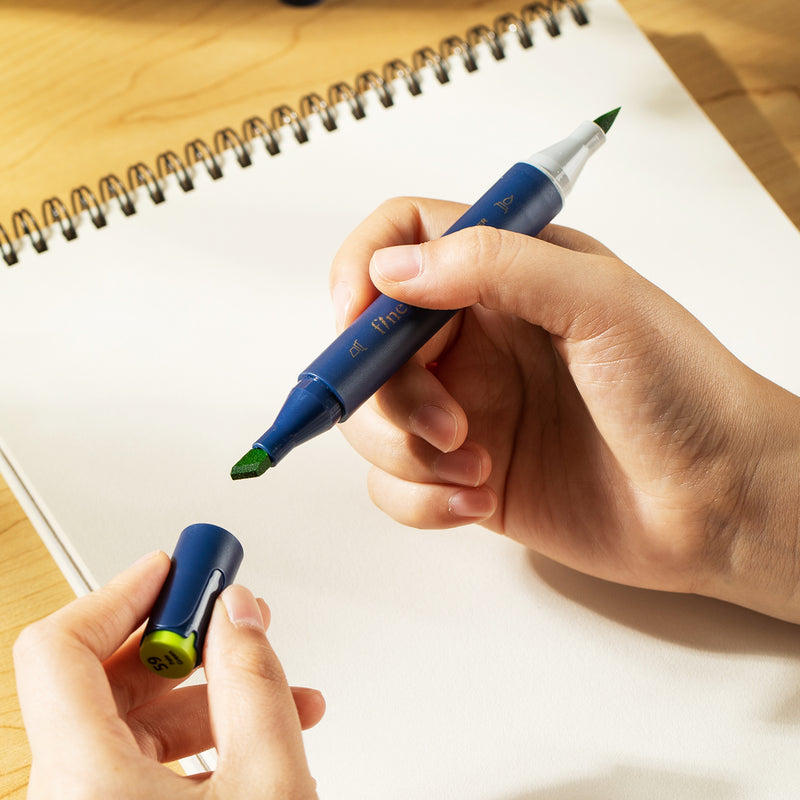 Set 40 Markere Sketching Vârf Dublu Husă Textilă Deli