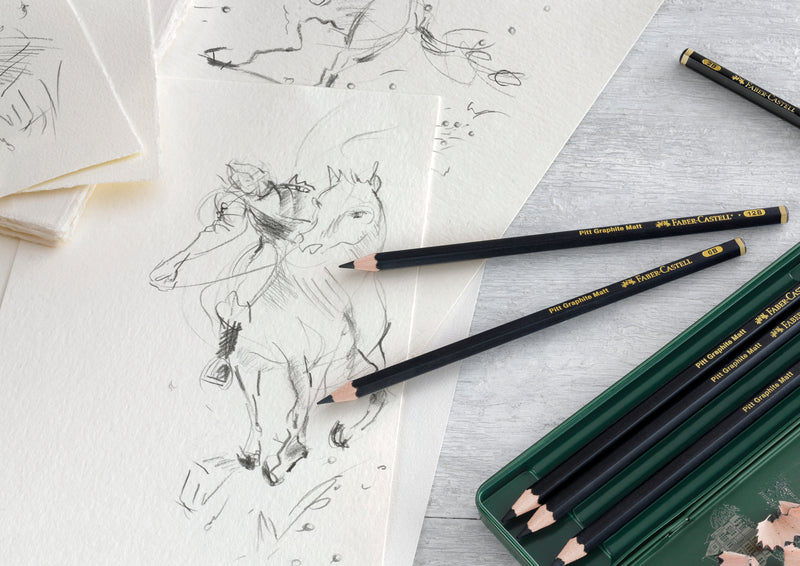 Set Creioane Grafit Mat Pitt 6 Buc Faber-Castell