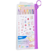 Pix cu Gel cu Mecanism G118 0,5 mm 6 Culori Deli