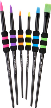 Set 6 Pensule Soft Touch Black (Nr. 2-12) Faber-Castell