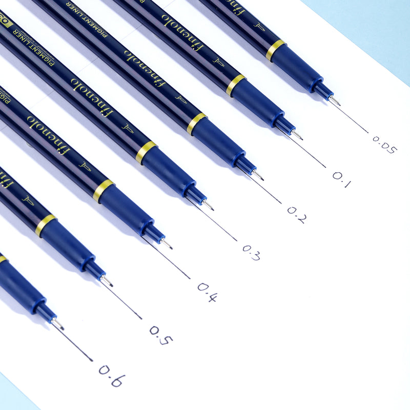 Set Liner Grafic 7 Grosimi 0,2-0,5 mm 7 Buc Deli