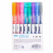 Set 8 Rollere Free Ink 0,5 mm Culori Diverse Deli