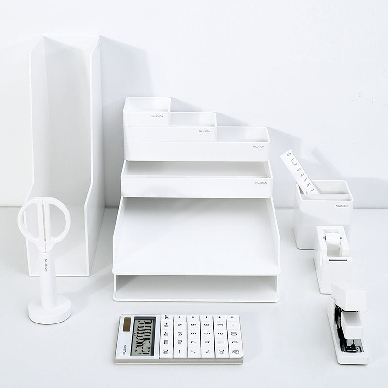 Set Birou Premium 14 Piese Alb Nusign Deli