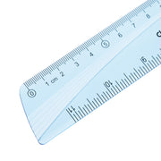 Set Geometrie 4 Piese Albastru Transparent Riglă 20 cm Deli