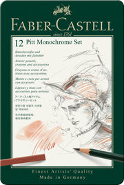 Set Pitt Monochrome 12 buc Faber-Castell