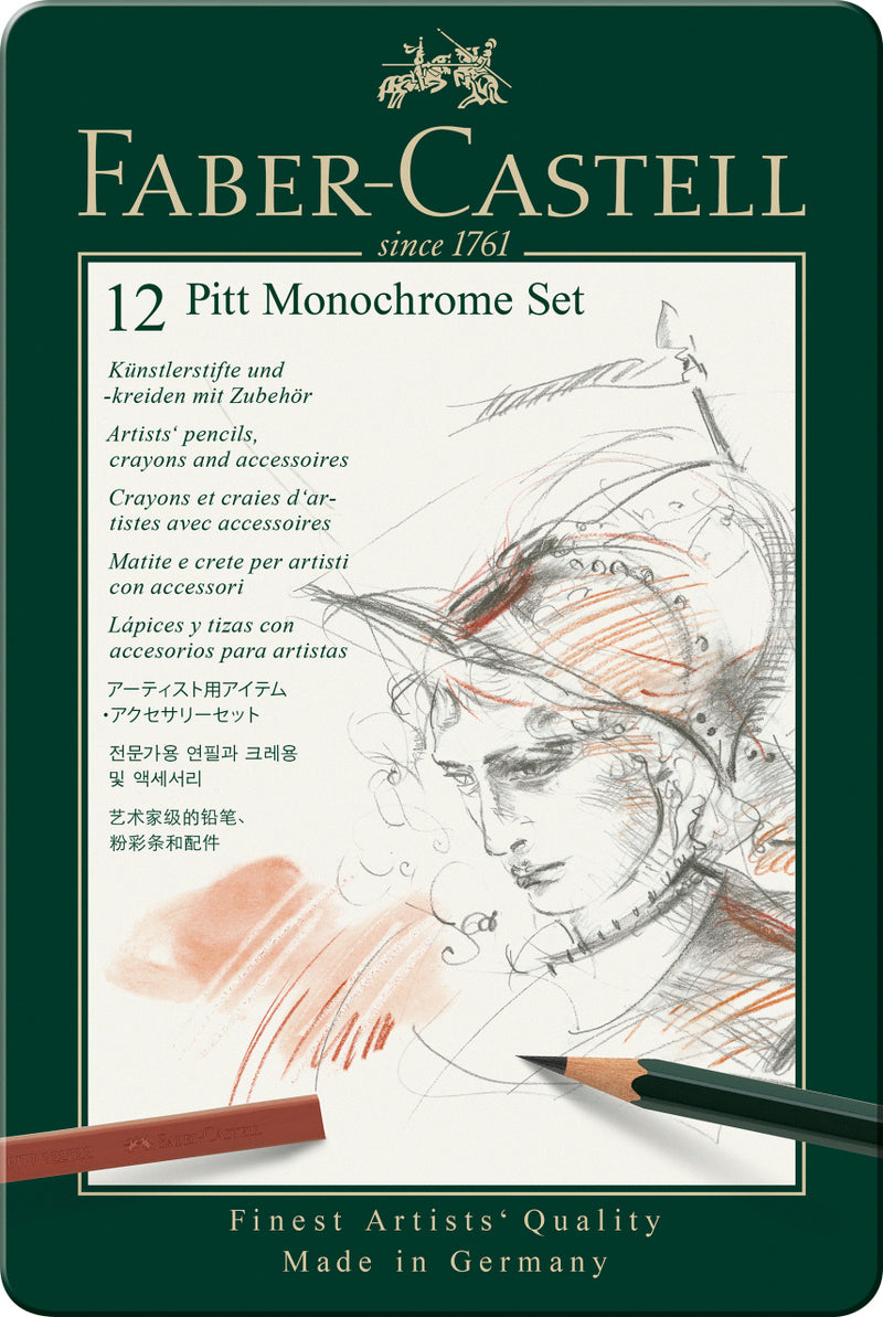 Set Pitt Monochrome 12 buc Faber-Castell