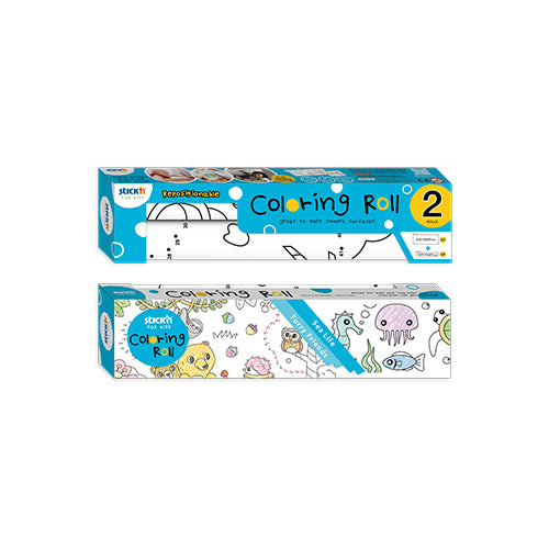Set Role Autoadezive pentru Colorat Furry Friends/Sea Life 315x3550mm + 140x2440mm Stick'n