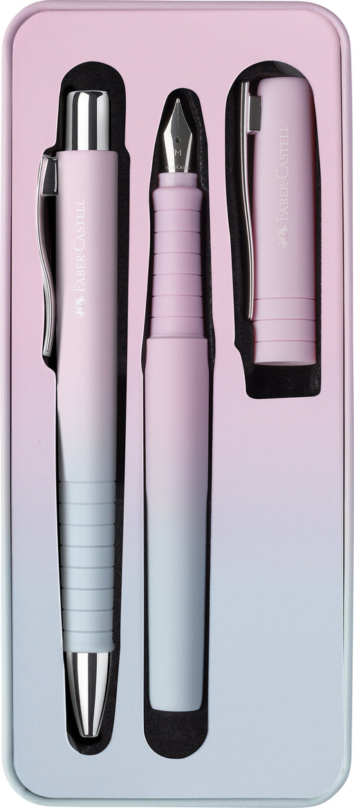 Set Stilou B + Pix XB Poly Flow Roz-Bleu Faber-Castell