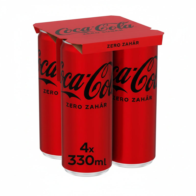 Doze Coca-Cola Zero Zahăr 4 x 0,33 L