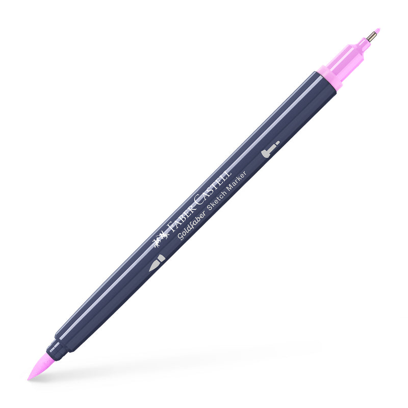 Sketch Marker 2 Capete Goldfaber Faber-Castell Magenta Deschis 119