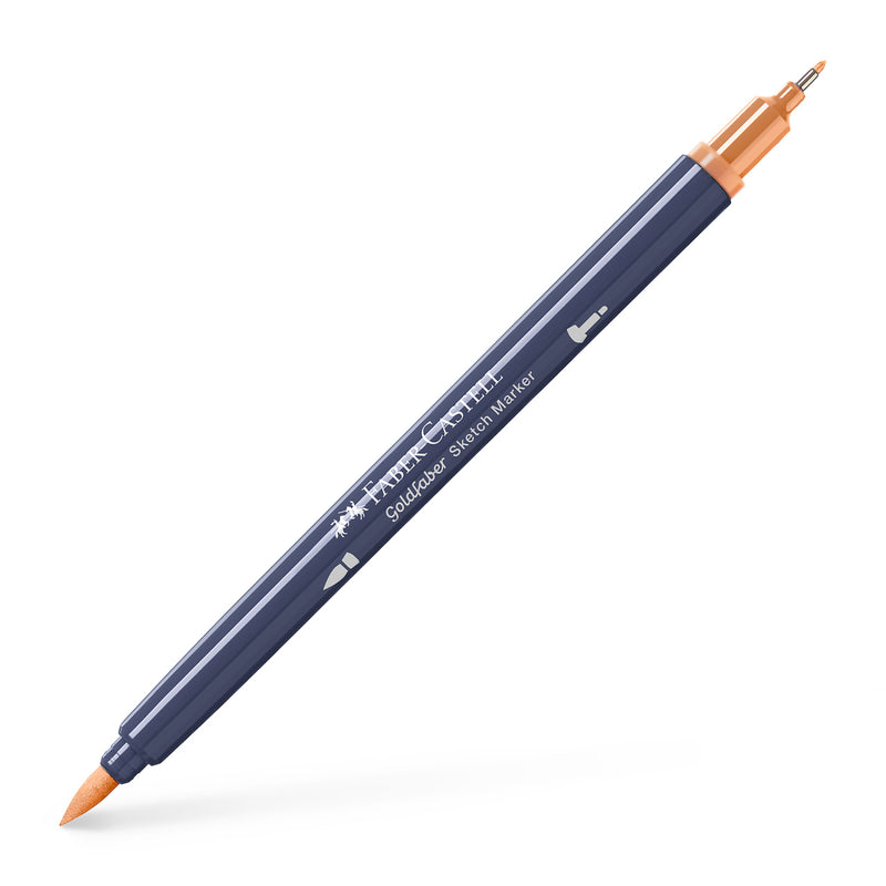Sketch Marker 2 Capete Goldfaber Faber-Castell Teracotă 186