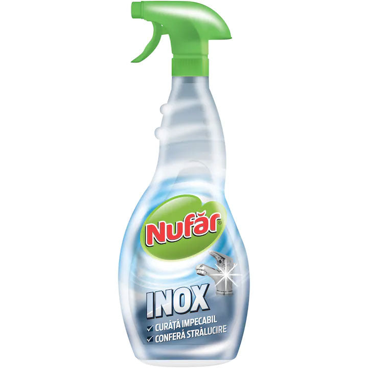 Solutie inox Nufar cu pulverizator 500 ml
