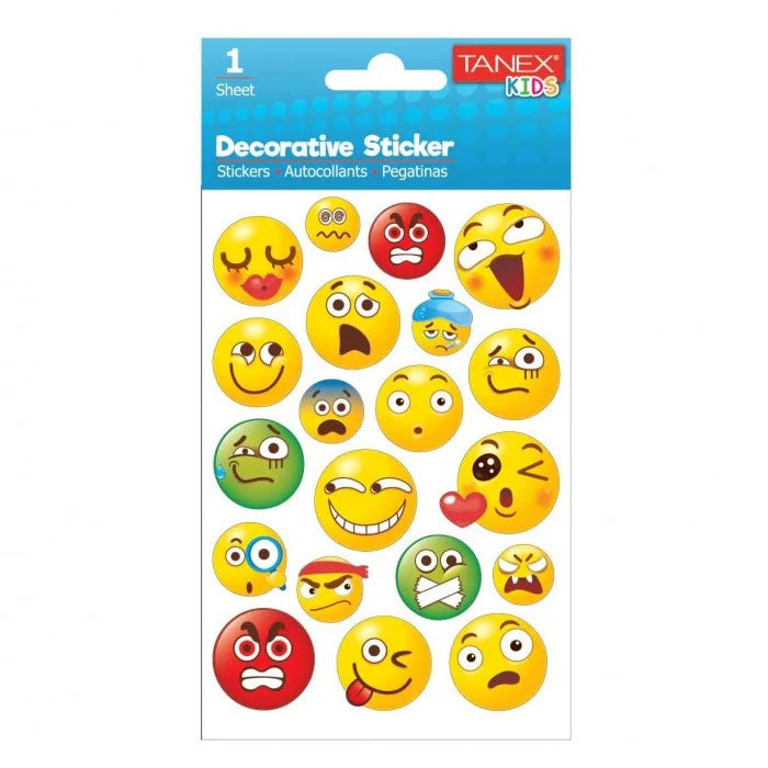Stickere Puffy Smiley Faces TNX-25015 Tanex