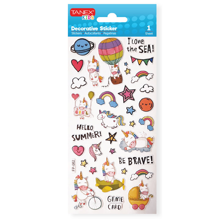 Stickere Puffy Unicorns 2 TNX-25123 Tanex