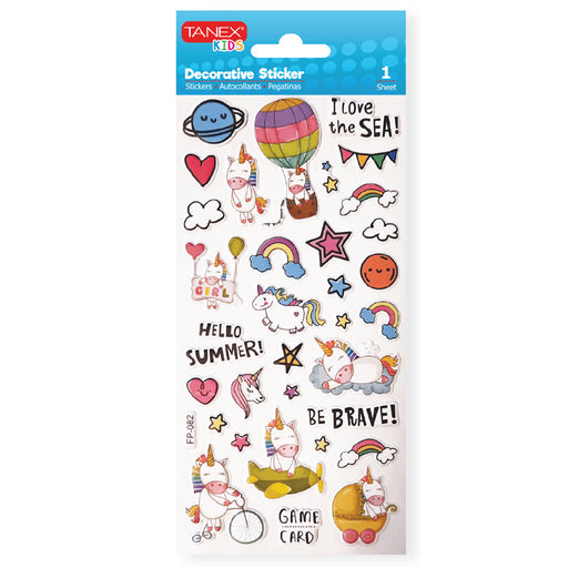 Stickere Puffy Unicorns 2 TNX-25123 Tanex