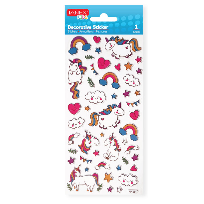 Stickere Puffy Unicorns TNX-25122 Tanex