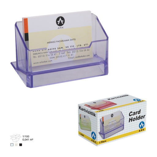 Suport cărți de vizită ARK 1384 din plastic transparent