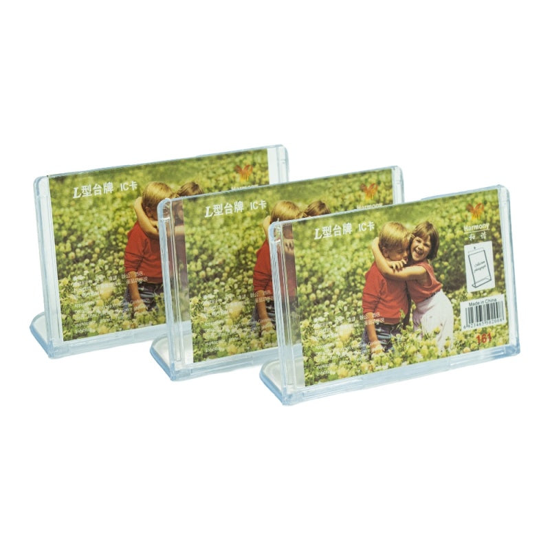 Suport cărți de vizită CNX 161 din plastic transparent, 90x60mm landscape