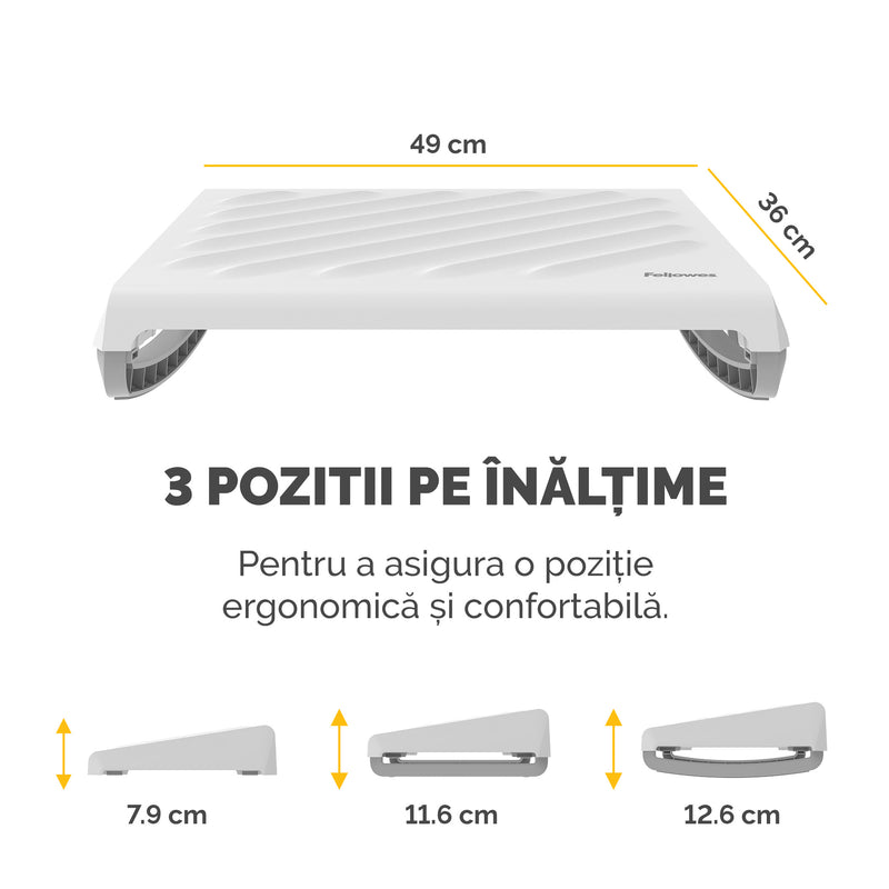 Suport Ergonomic pentru Picioare Breyta Alb Fellowes