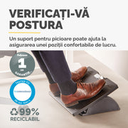 Suport Ergonomic Reglabil pentru Picioare Microban Fellowes