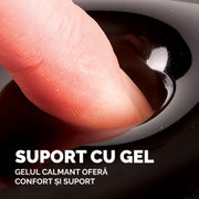 Suport Încheieturi Gel Crystal Negru 8,7 x 12,4 x 2 cm Fellowes