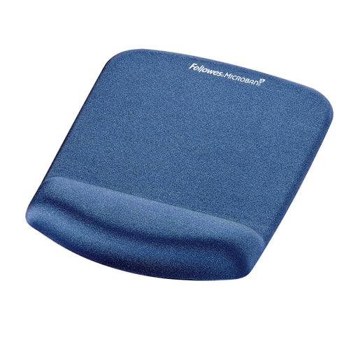 Mouse Pad cu Suport pentru Încheietură PlushTouch Albastru Fellowes