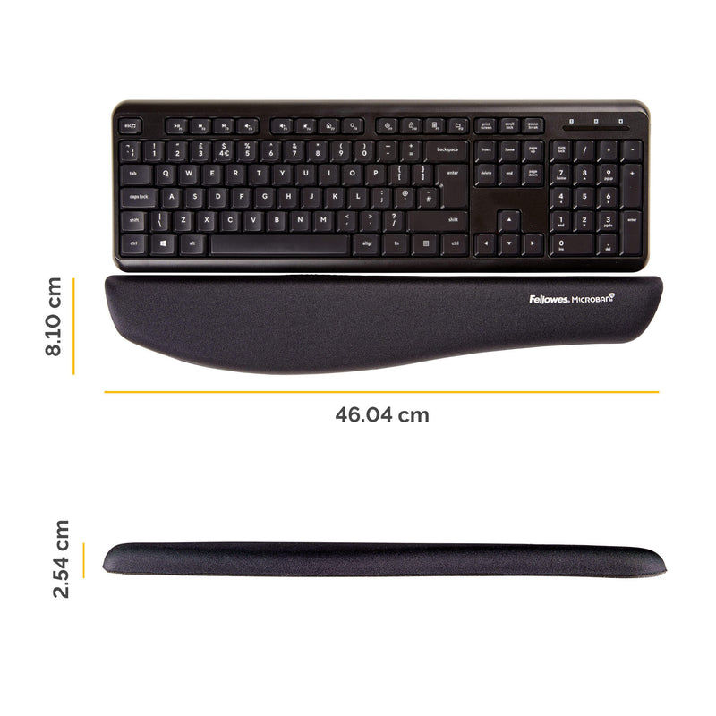 Suport Tastatură și Încheieturi Gel Negru Fellowes