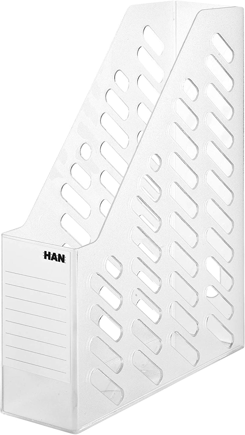 Suport Vertical Plastic Cataloage Klassik Transparent Mat - HAN