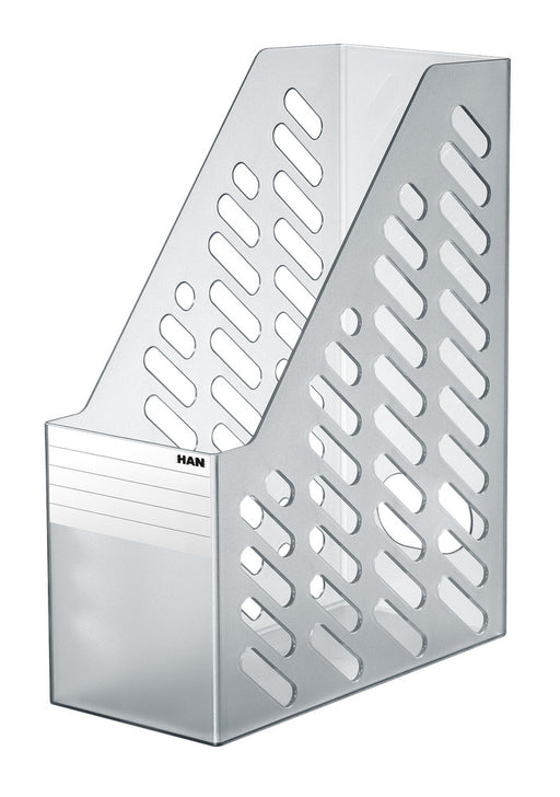 Suport Vertical Plastic Cataloage Klassik XXL Transparent Gri - HAN