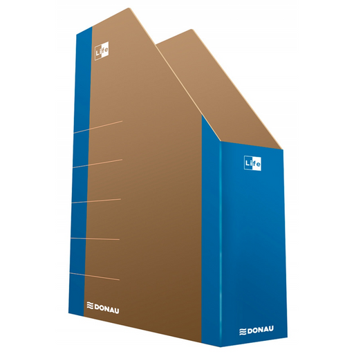 Suport Vertical Cataloage A4 Carton 800gsm 8cm Margine Albastră Life - DONAU