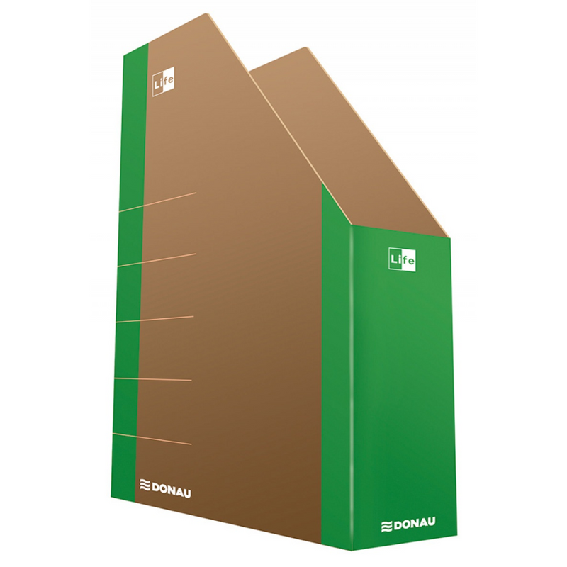 Suport Vertical Cataloage A4 Carton 800gsm 8cm Margine Verde Life - DONAU