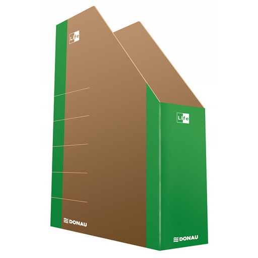 Suport Vertical Cataloage A4 Carton 800gsm 8cm Margine Verde Life - DONAU