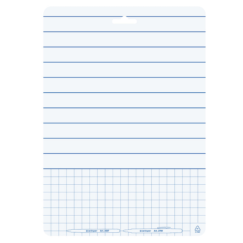 Tablă Școlară 2 Fețe cu 2 Markere Whiteboard 21 x 29,7 cm Centropen