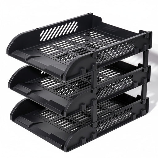 Tavite Suprapozabile Cu Distantier 3buc/Set Negre Deli - DELI
