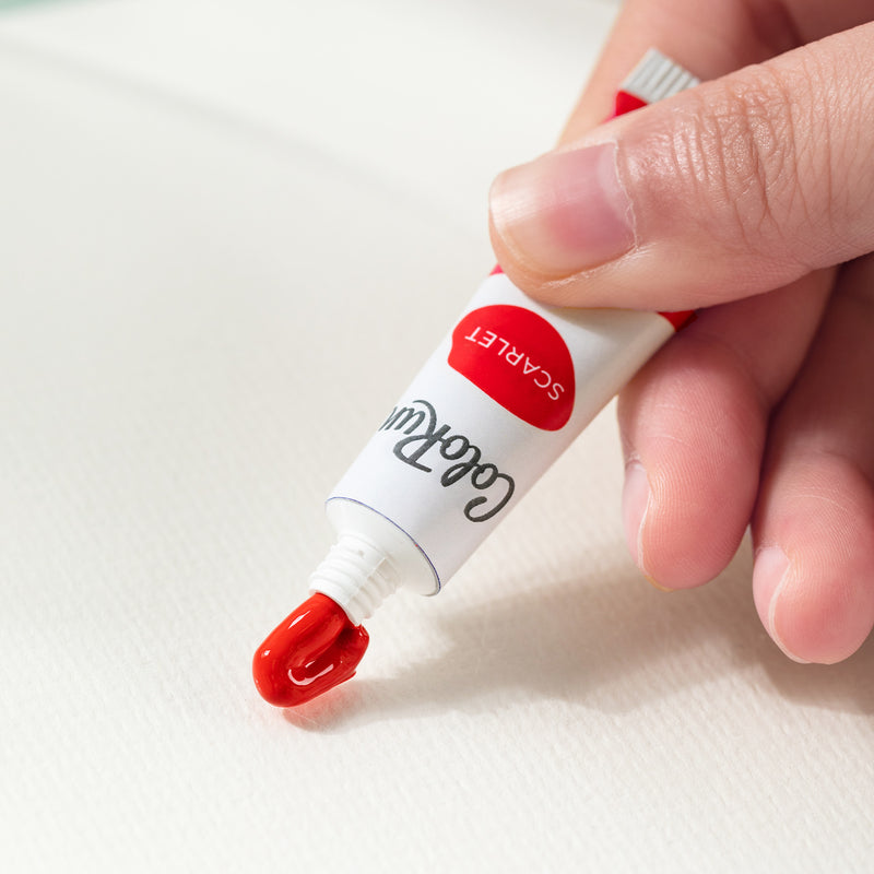 Tempera 12 Culori 5 ml cu Pensulă Deli