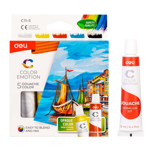 Tempera 5 Culori 12 ml Deli