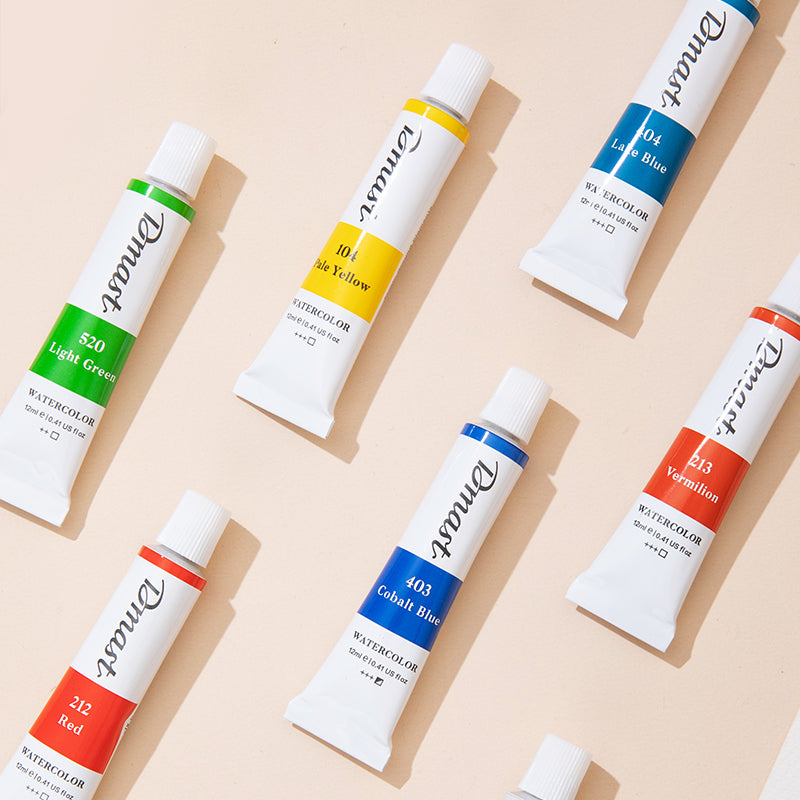 Tempera Acuarelă 12 Culori 12 ml DMast