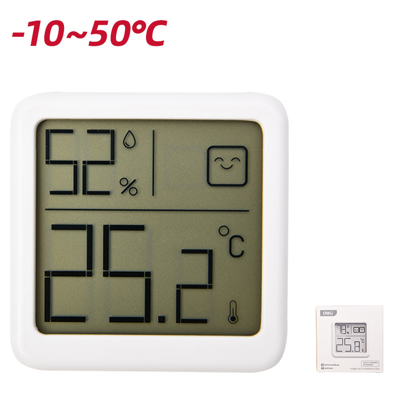Termometru-Higrometru Digital Alb -9,9 la 50 °C Deli