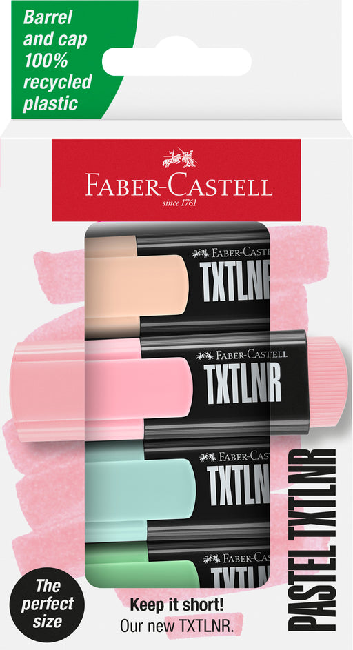 Textmarker Mini Pastel 4 Culori Faber-Castell