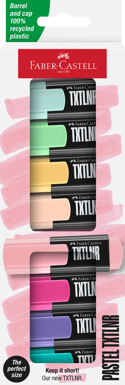 Textmarker Mini Pastel 8 Culori Faber-Castell