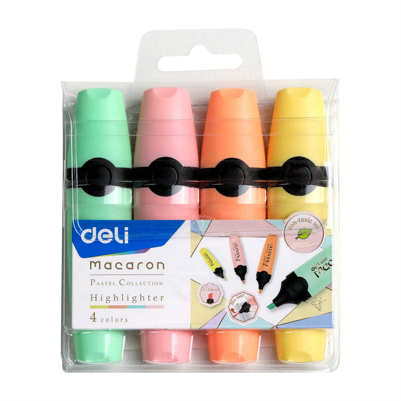 Textmarker Macarons 4 Culori Deli