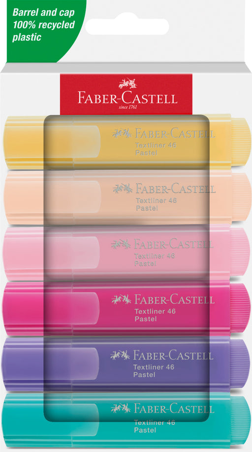 Set Textmarkere Pastel 6 buc Faber-Castell