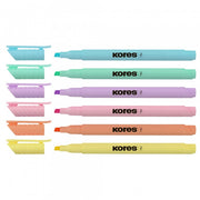 Textmarkere Slim Cutie Pastel 6 buc Kores