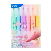 Textmarker Slim Miyou Macarons 6 Culori Deli