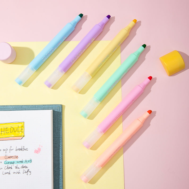 Textmarker Slim Miyou Macarons 6 Culori Deli
