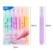 Textmarker Slim Miyou Macarons 6 Culori Deli