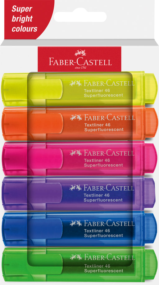 Set Textmarkere Superfluorescente 1546 6 buc Faber-Castell