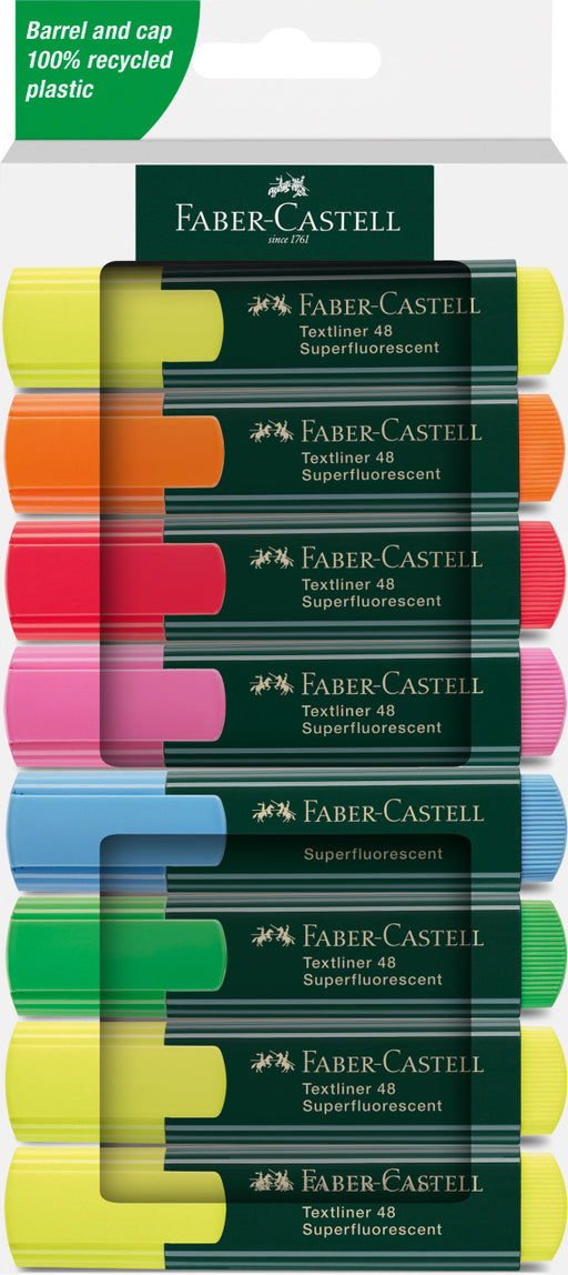 Set Textmarkere Superfluorescente 1548 8 buc Faber-Castell