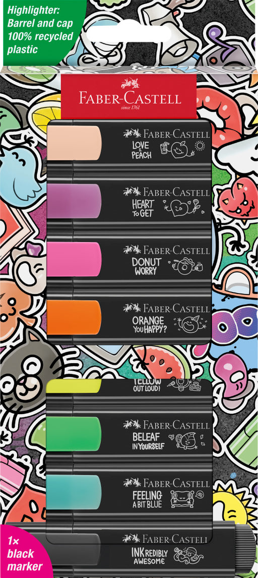 Set 8 Textmarkere Graffiti Cutie Carton Faber-Castell
