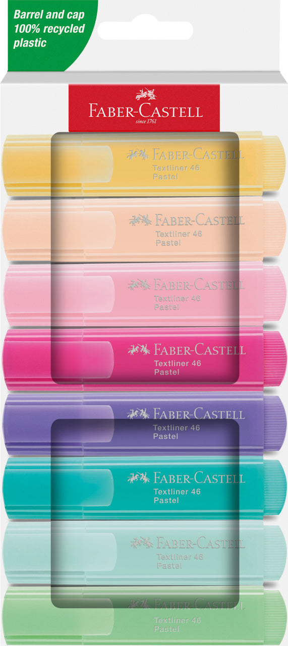 Textmarker Pastel 1546 8 Culori Faber-Castell